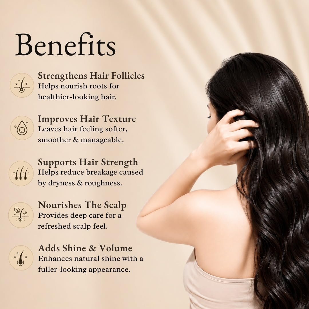 Herbal Hair Oil | Semi-Filtered Formula with Rosemary, Bhringraj, Amla, Hibiscus, Kalonji, Argan & Jojoba Oils | 200ml