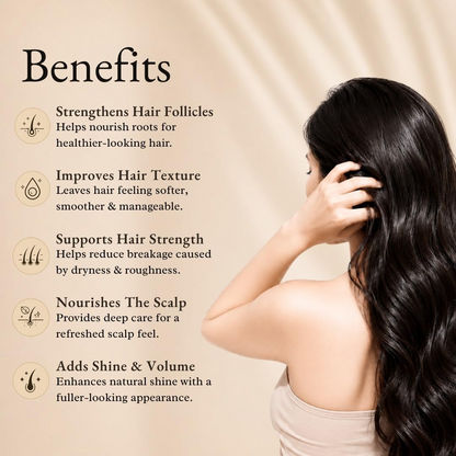 Herbal Hair Oil | Semi-Filtered Formula with Rosemary, Bhringraj, Amla, Hibiscus, Kalonji, Argan & Jojoba Oils | 200ml